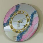 Handcrafted mirror wall clock